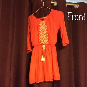Girls orange dress size 12